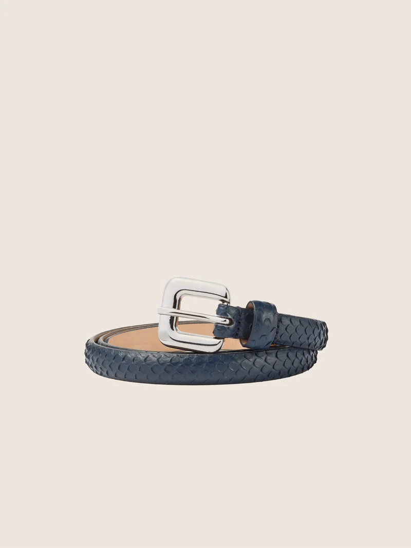 Python Leather Belt