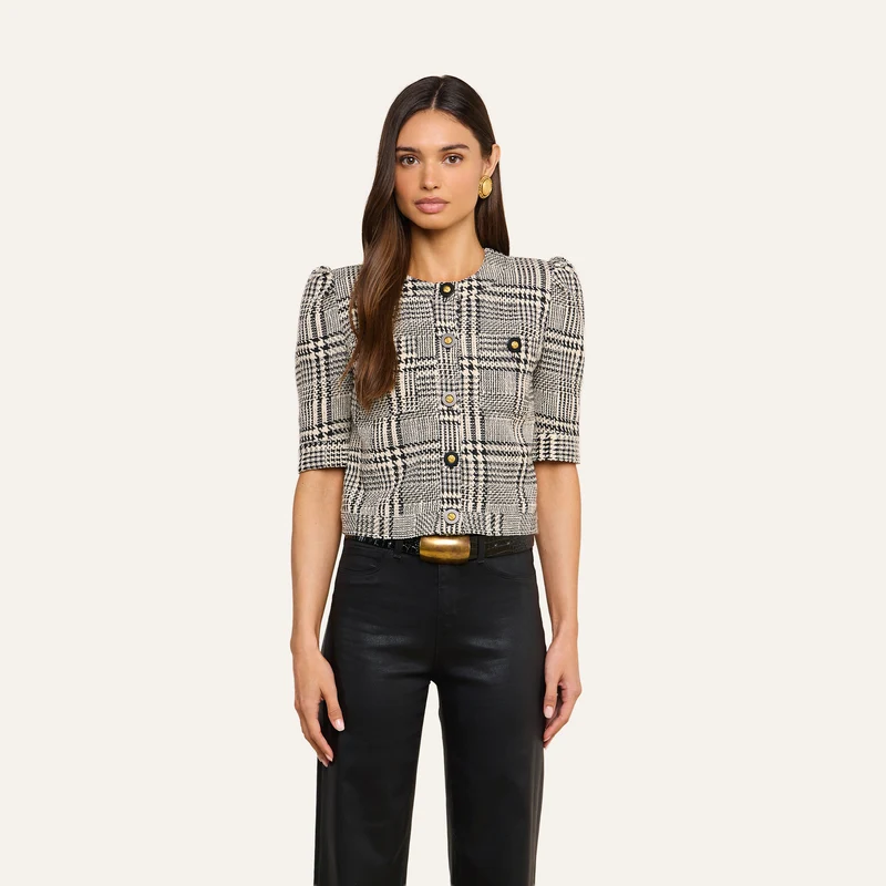 Allegra Cropped Tweed Jacket