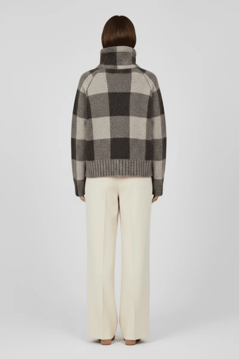Mos Mosh MMMaija Check Knit in der Farbe Black