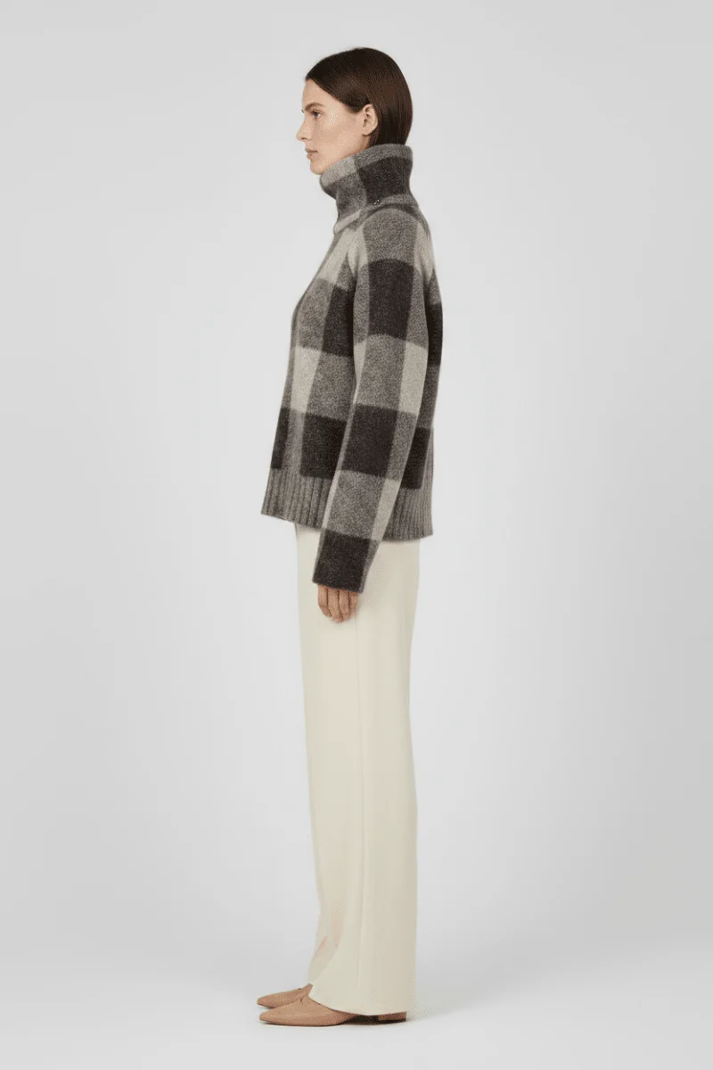 Mos Mosh MMMaija Check Knit in der Farbe Black