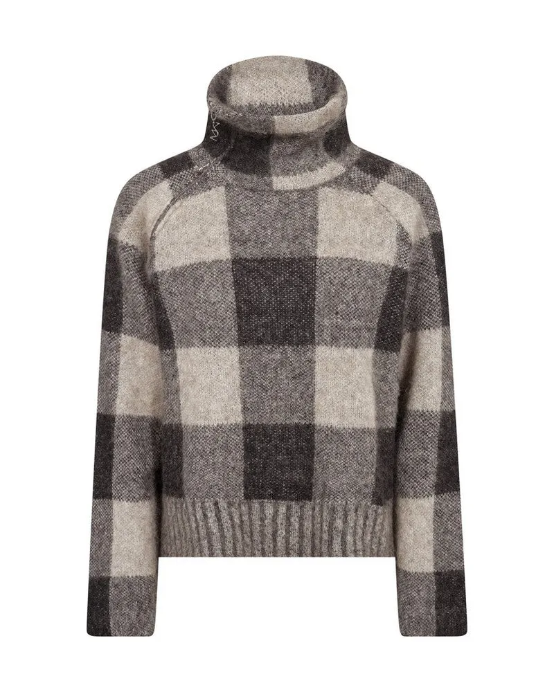 Mos Mosh MMMaija Check Knit in der Farbe Black