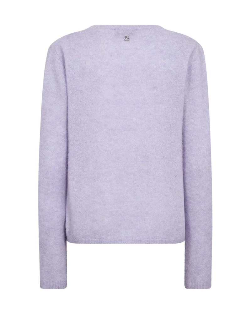 Mos Mosh MMMape Sophia V-Neck Knit in der Farbe Violet Tulip