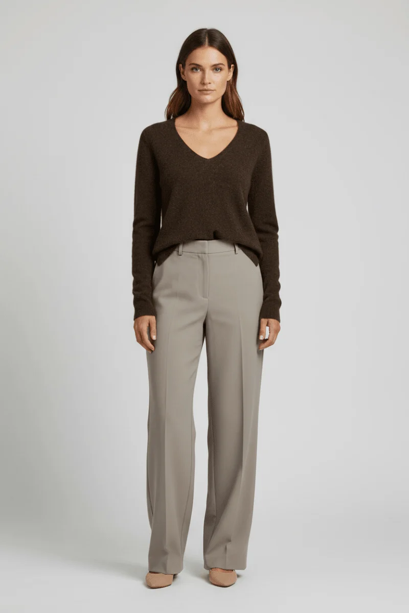 Mos Mosh MMMape Sophia V-Neck Knit in der Farbe Delicioso