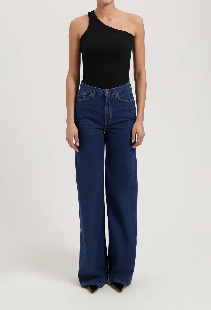 Sara High Loose - Stone Indigo