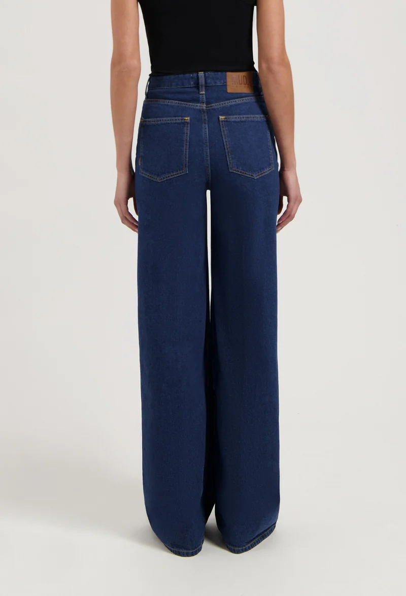 Sara High Loose - Stone Indigo