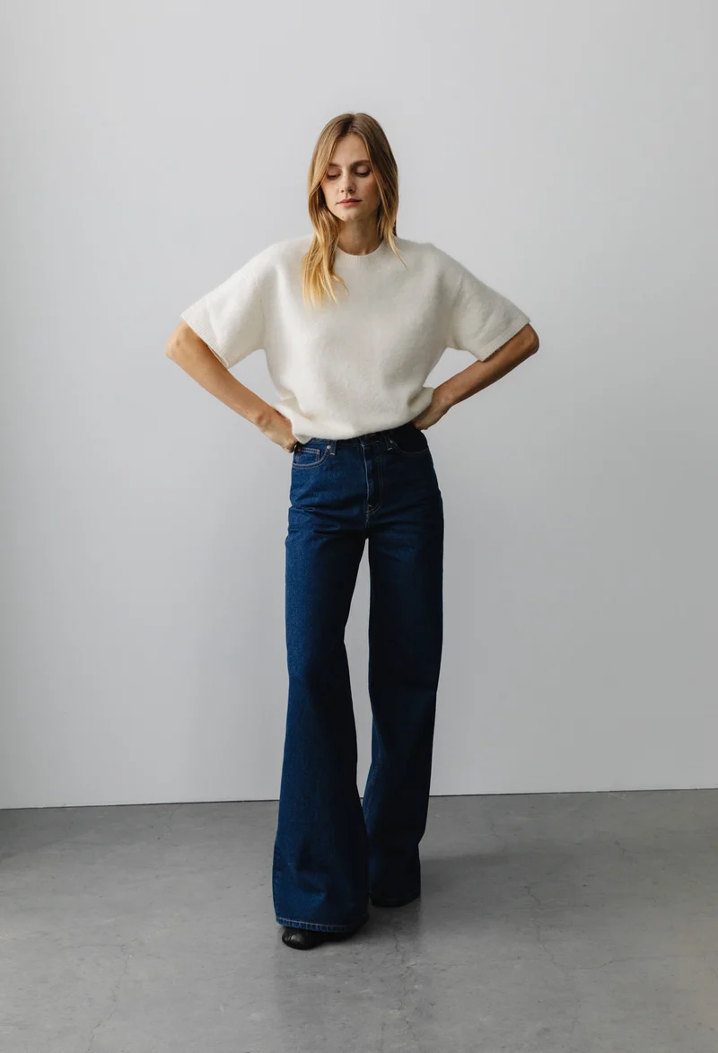 Sara High Loose - Stone Indigo