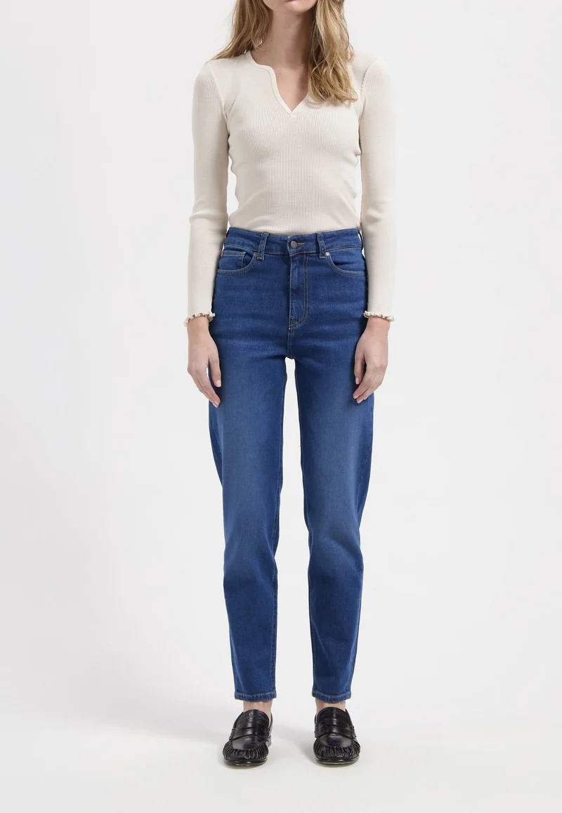 Mams High Tapered - Stone Indigo