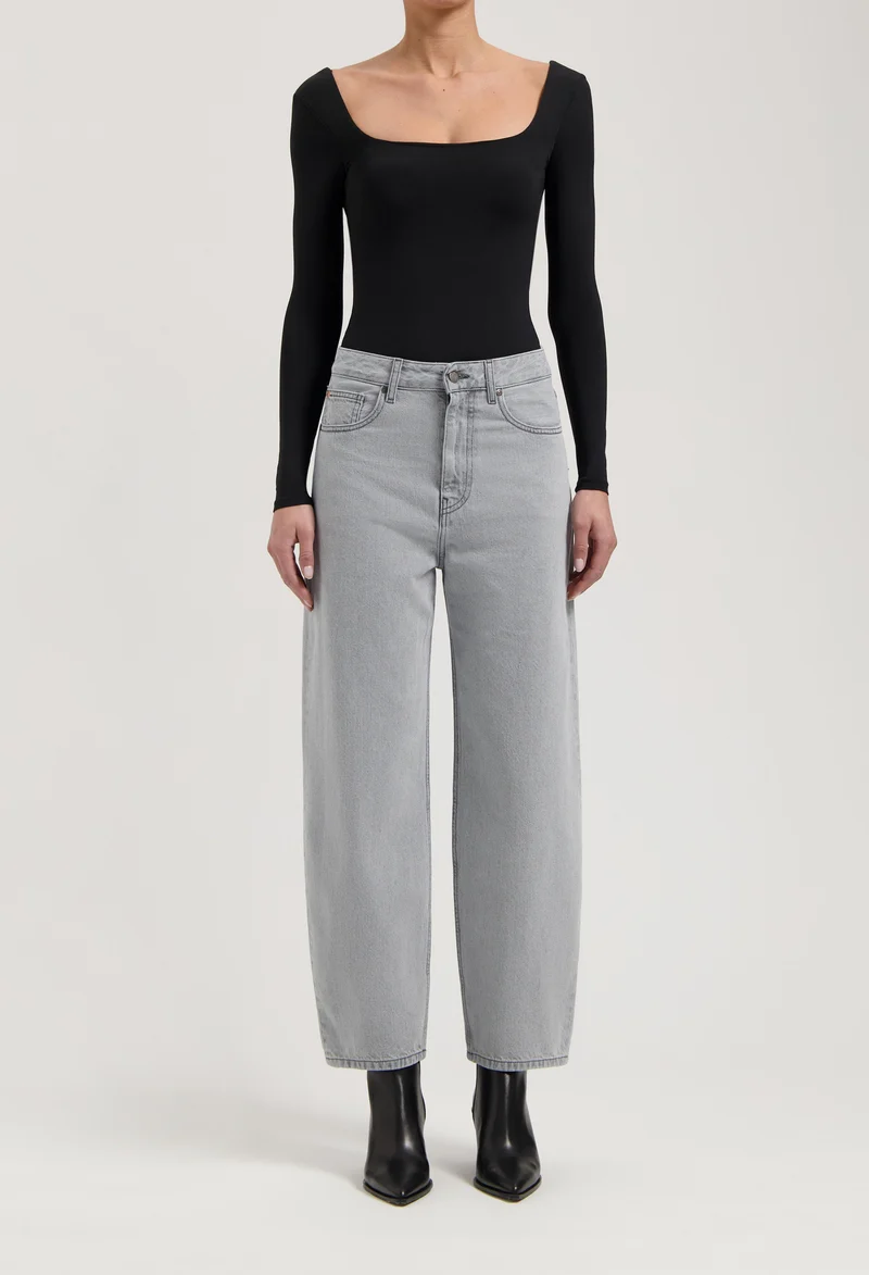 Brooke High Barrel - Light Grey