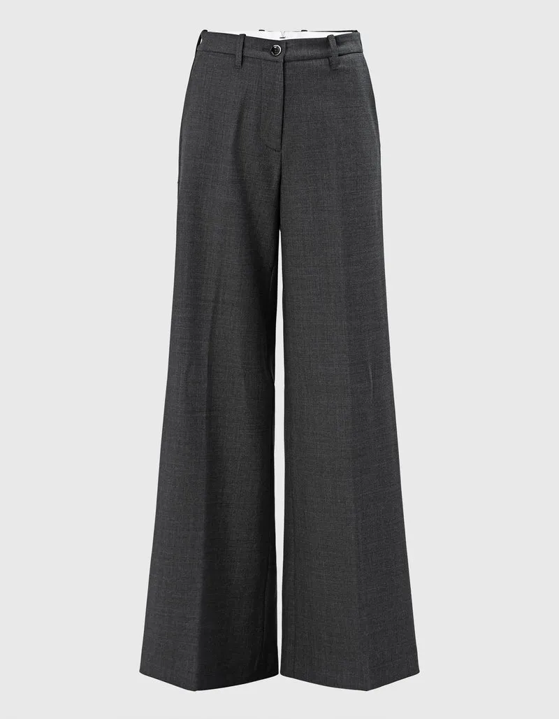 Wide-Leg Woll-Hose Nadia