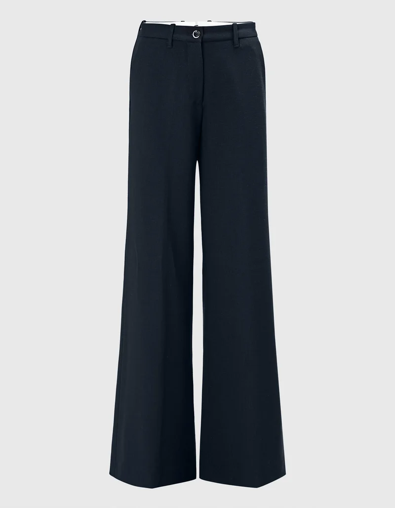 Wide-Leg Woll-Hose Nadia