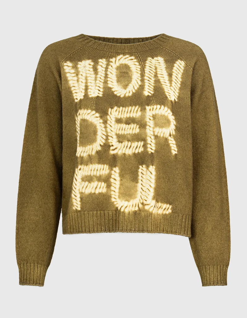 Gemusterter Kaschmir-Pullover