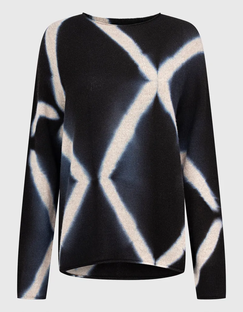 Gemusterter Kaschmir-Pullover