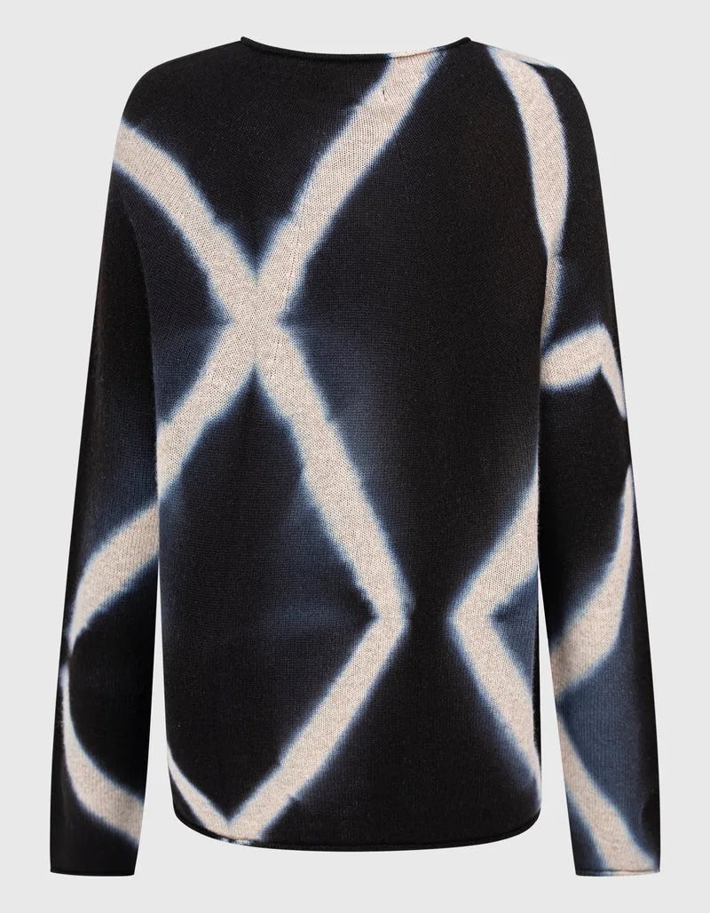 Gemusterter Kaschmir-Pullover
