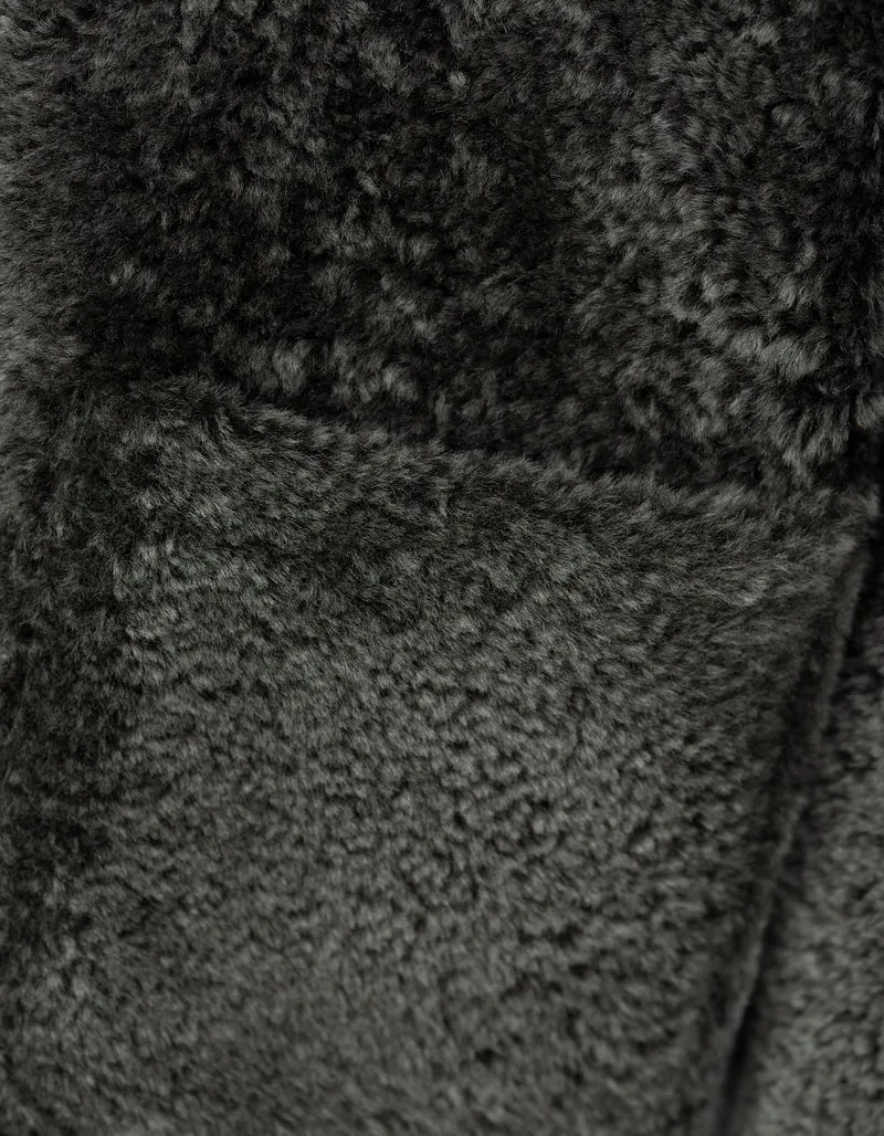 Wende-Leder-Shearling Jacke Isabella
