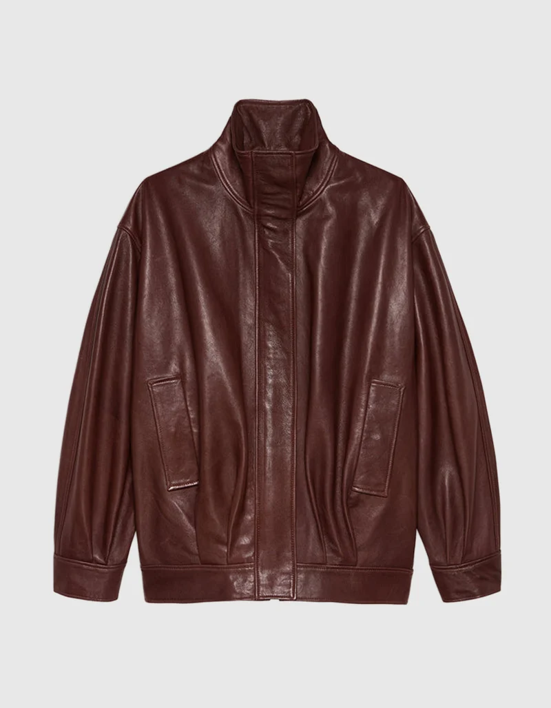 Oversize-Lederjacke Paula