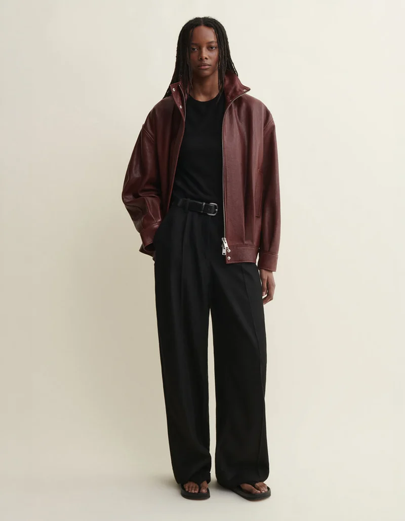 Oversize-Lederjacke Paula