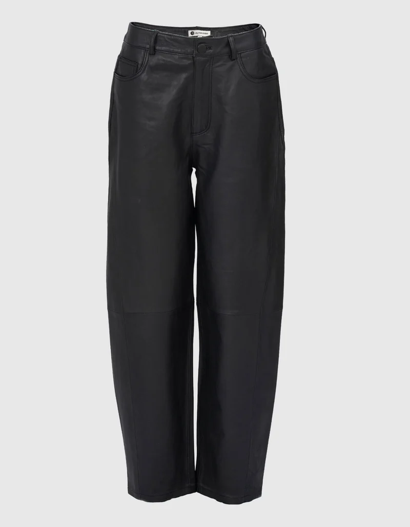 Barrel-Leg Lederhose Fenne