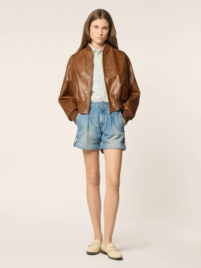 Jenny – Cotton-Lyocell Denim Shorts