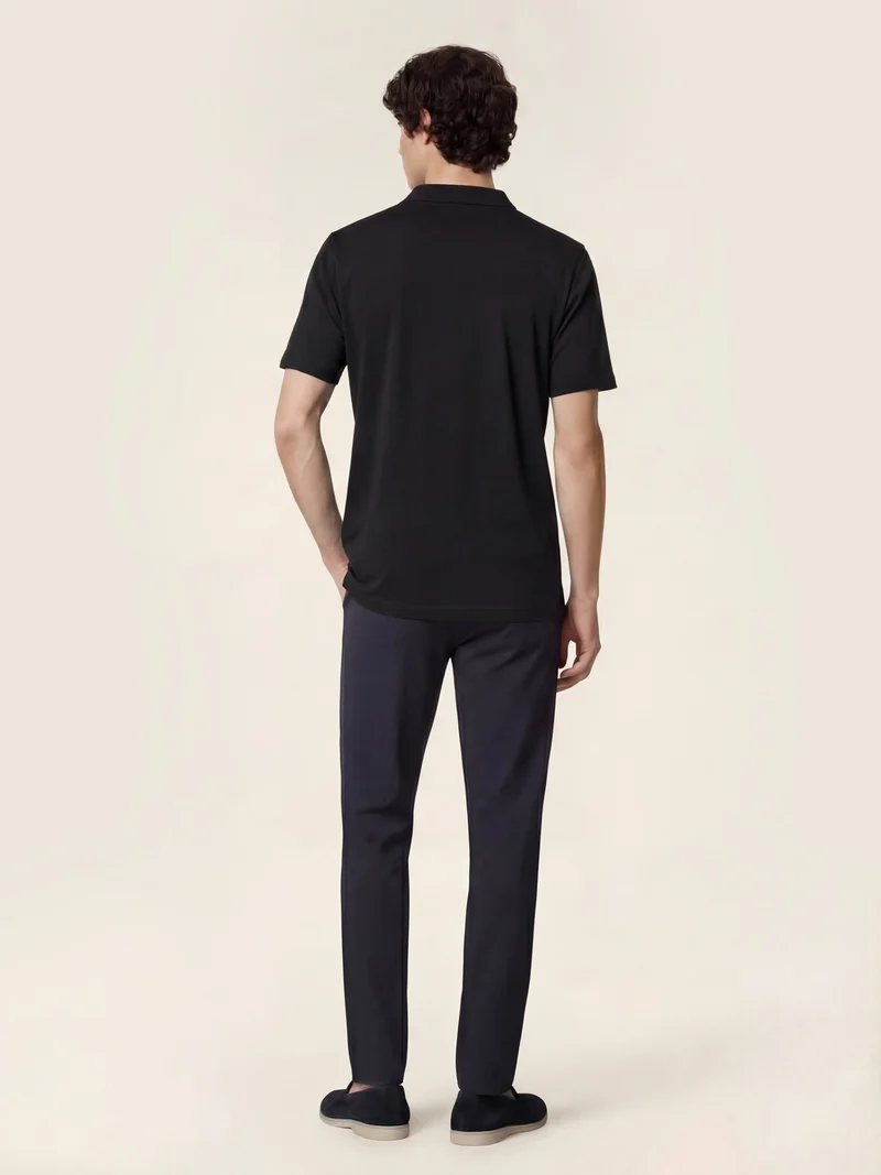 Wool-Cashmere Jersey Polo
