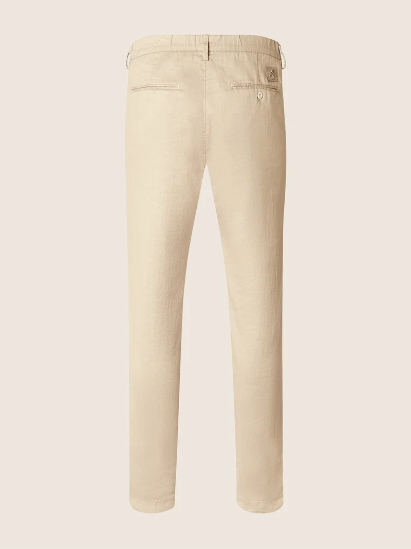 Gray – Pants in Cotton and Linen gabardine