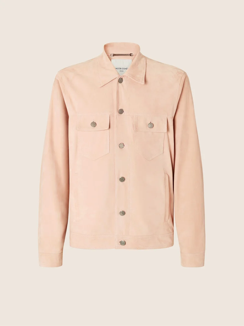 Trucker jacket in suede