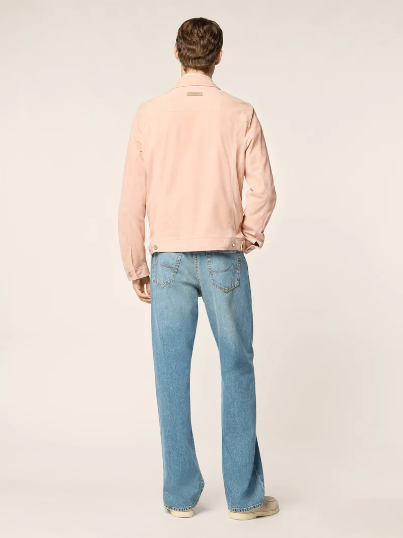 Trucker jacket in suede