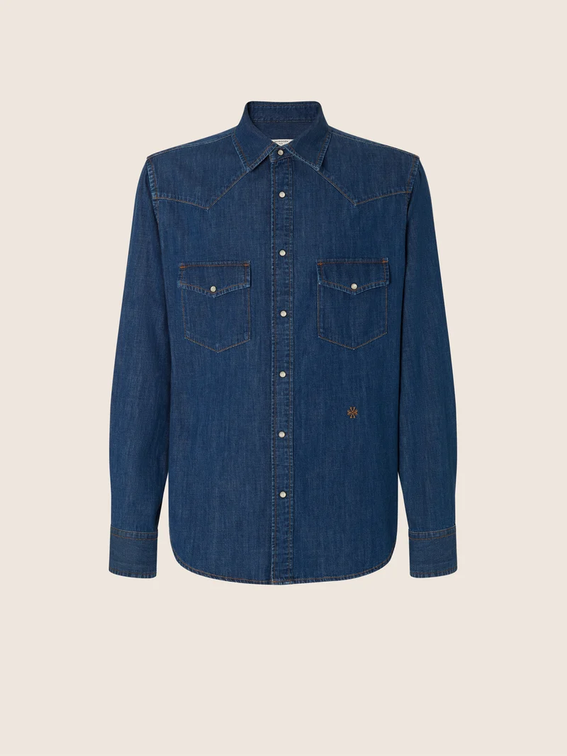 Western Shirt in Lightweight Denim
