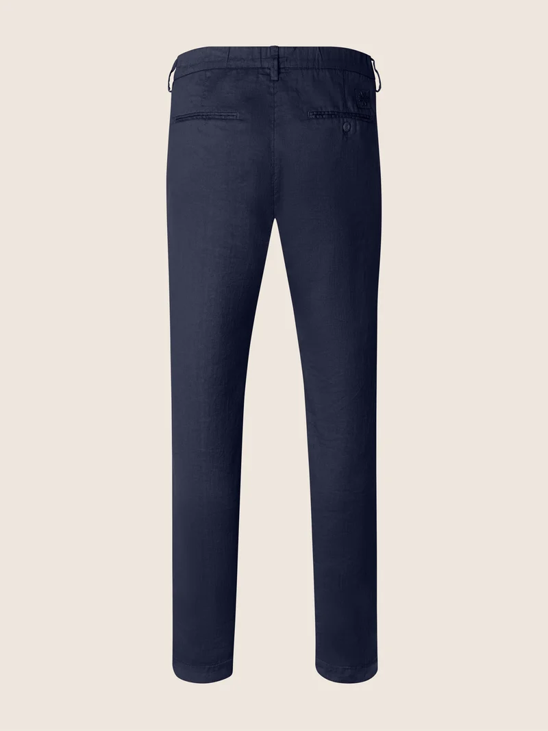 Gray – Pants in Cotton and Linen Stretch Gabardine