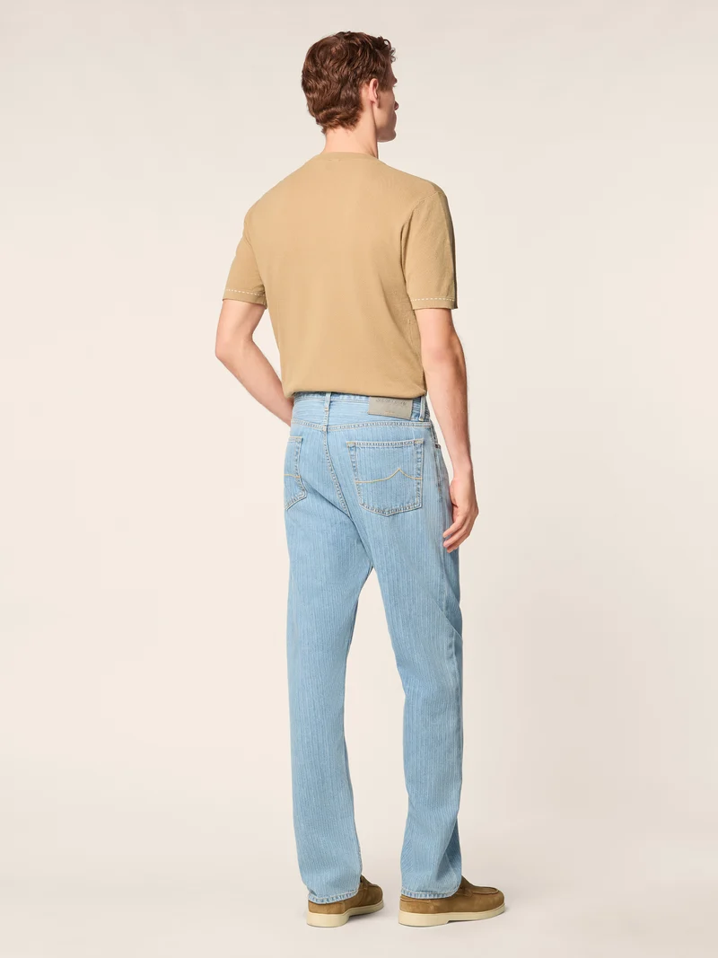 Sean – Jeans in Striped Denim