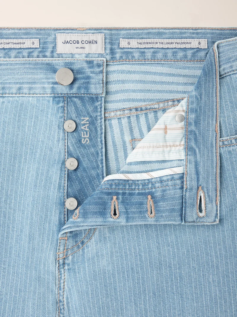 Sean – Jeans in Striped Denim