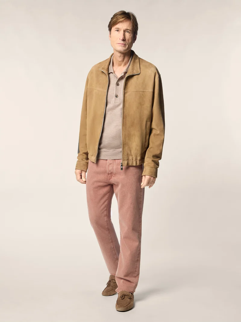 Zipped Jacket in Lambskin