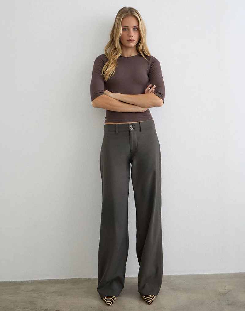 Calza-Hose in Tailoring Warm Grey