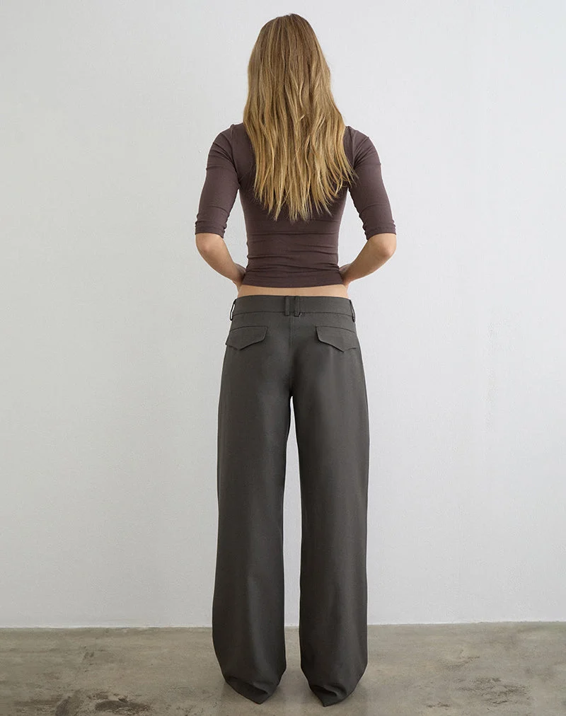 Calza-Hose in Tailoring Warm Grey