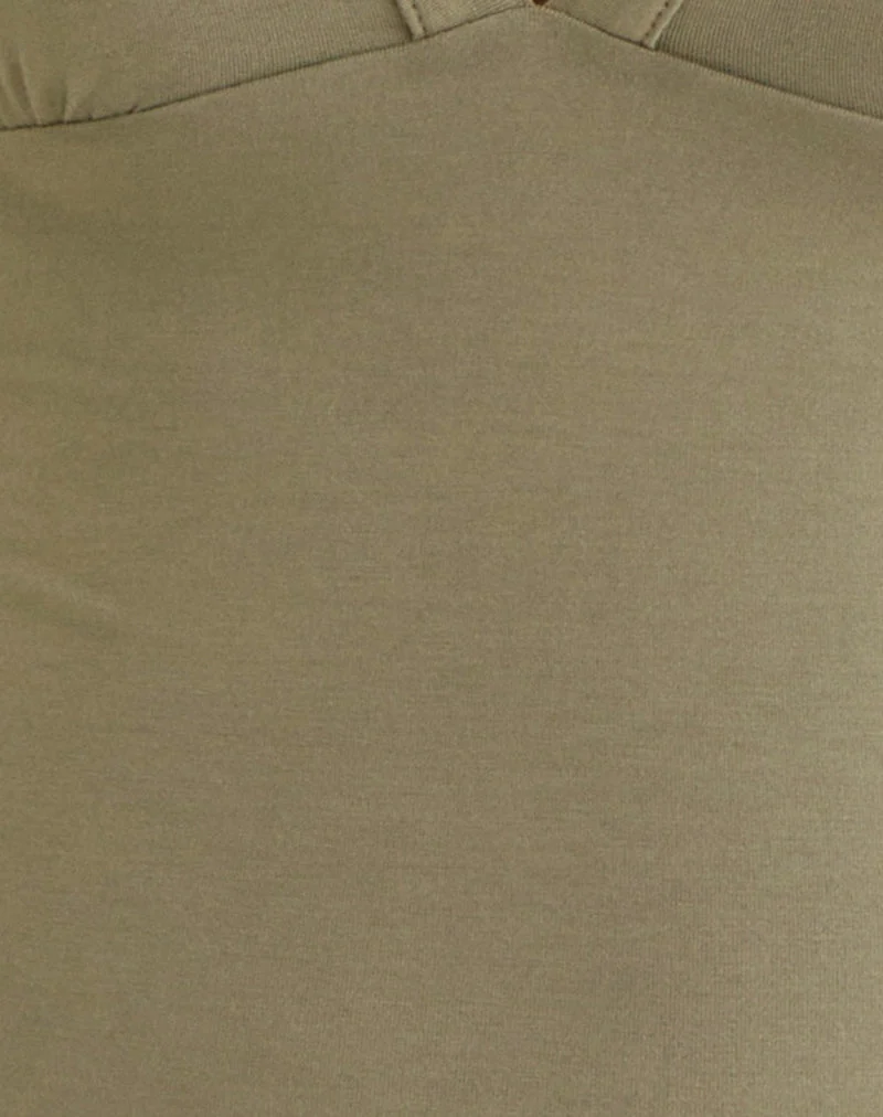 Emesy Langarm-Oberteil in Khaki