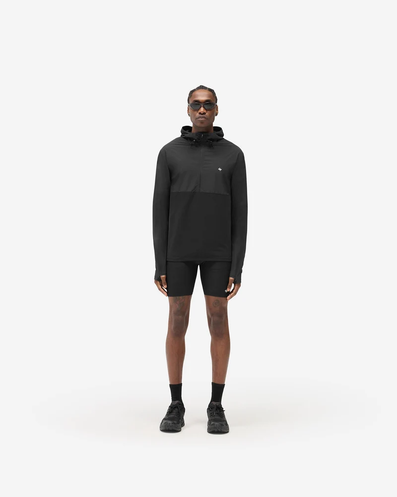 247 Hooded Quarter Zip - Black