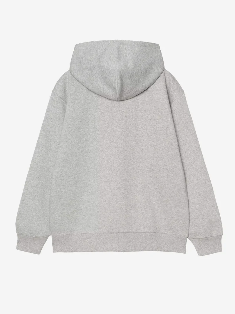 Felpa grigia con cappuccio HD Small Heart Patch