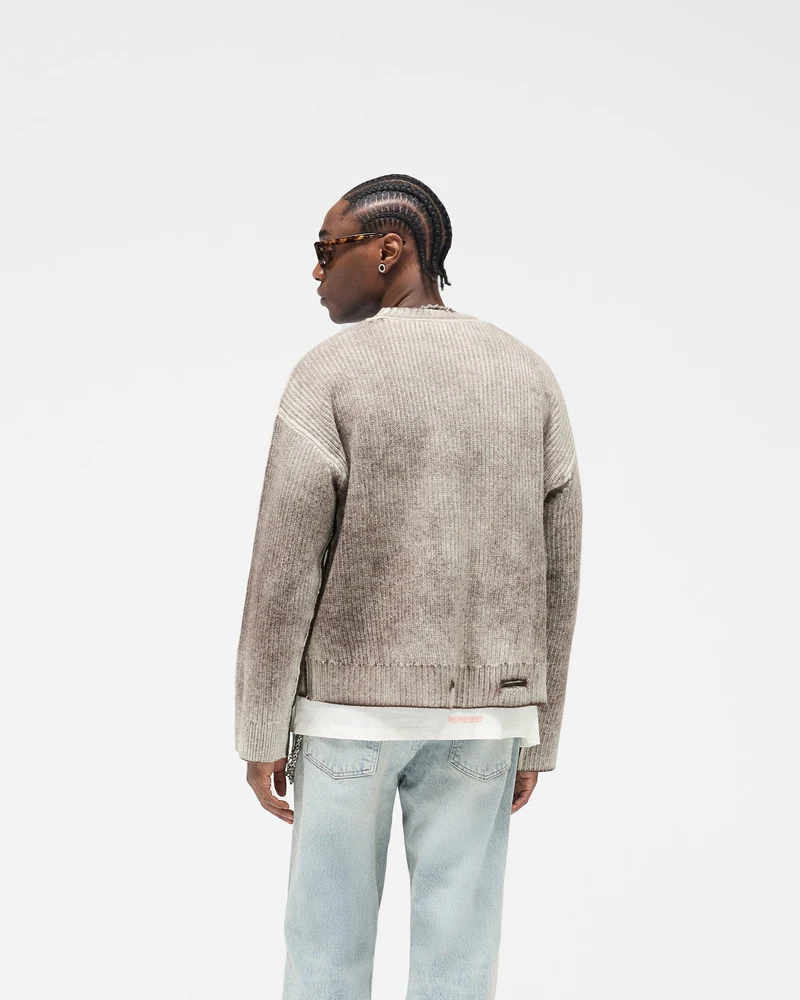 Reversible Fade Out Sweater - Nero