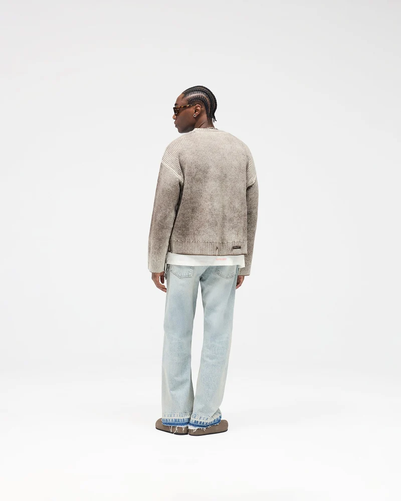Reversible Fade Out Sweater - Nero