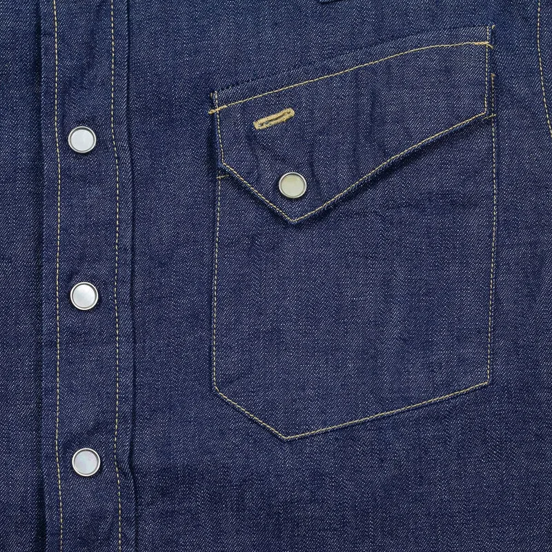 Blue Denim Western Shirt Indigo