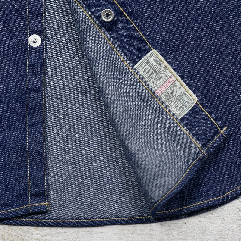 Blue Denim Western Shirt Indigo