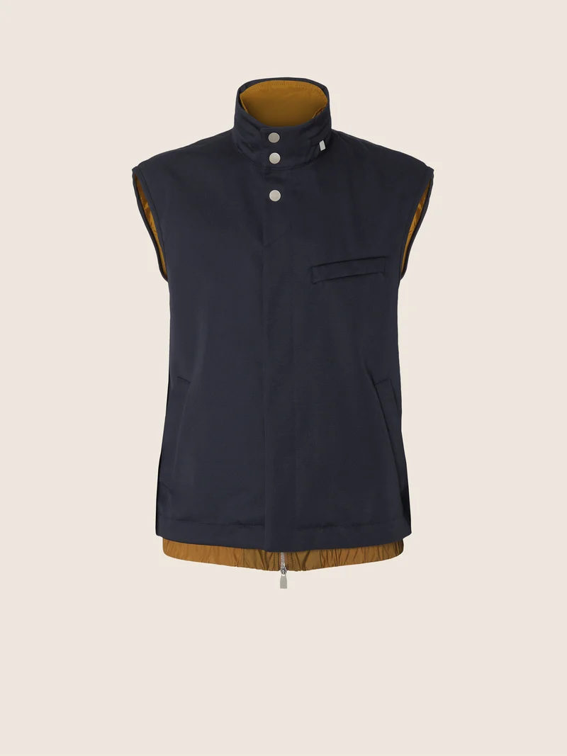 Wool Gabardine Vest
