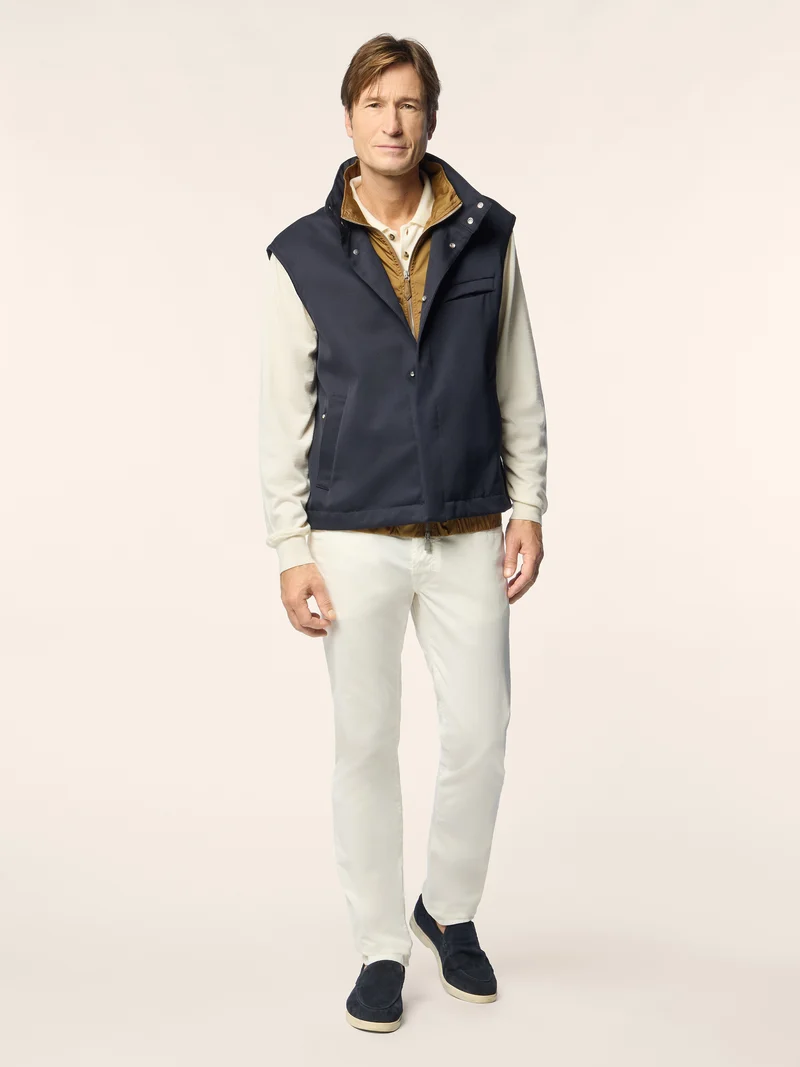 Wool Gabardine Vest
