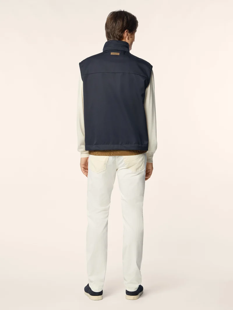 Wool Gabardine Vest