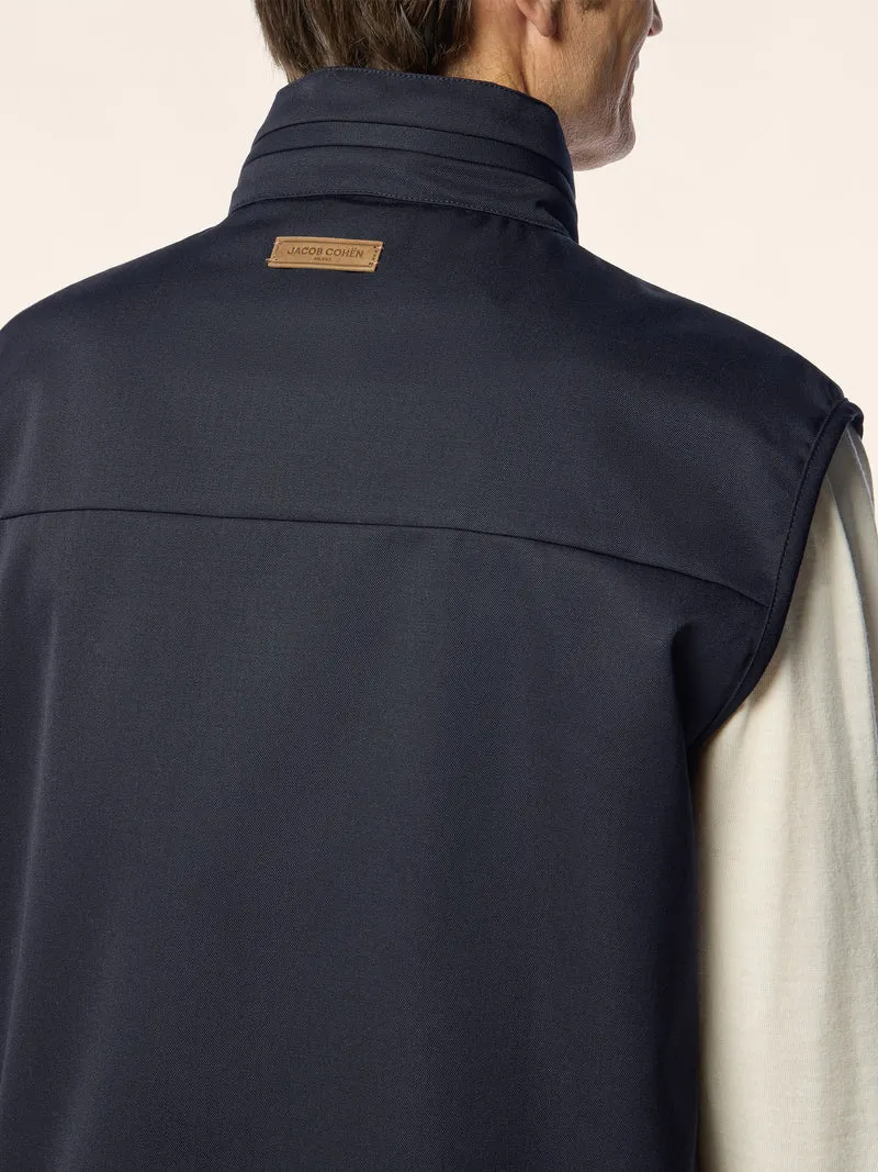 Wool Gabardine Vest