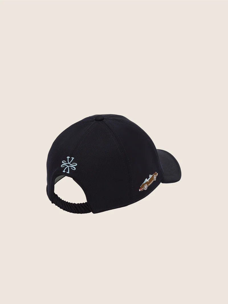 Wool-Cashmere Gabardine Baseball Hat