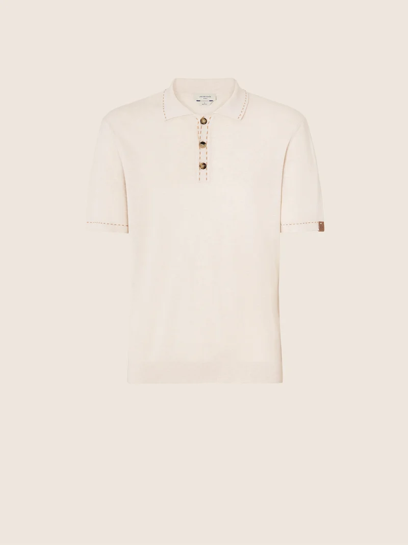 Polo Shirt in Brushed Cotton