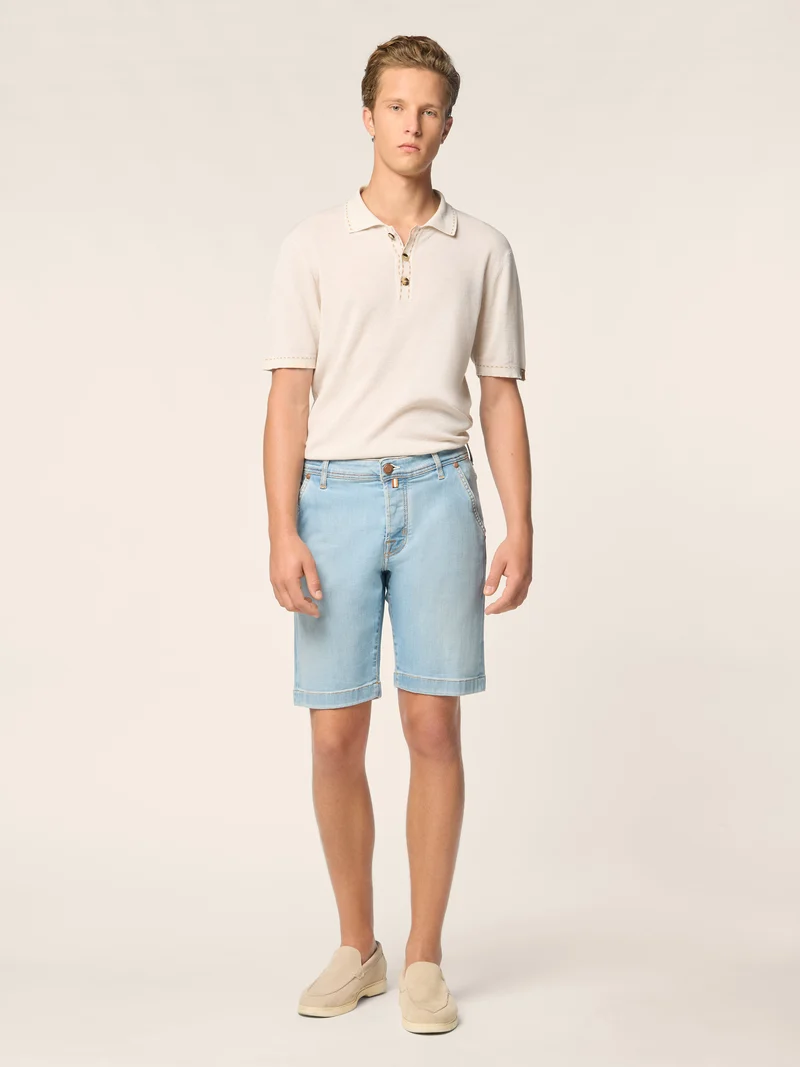Lou – Bermudas in super stretch denim