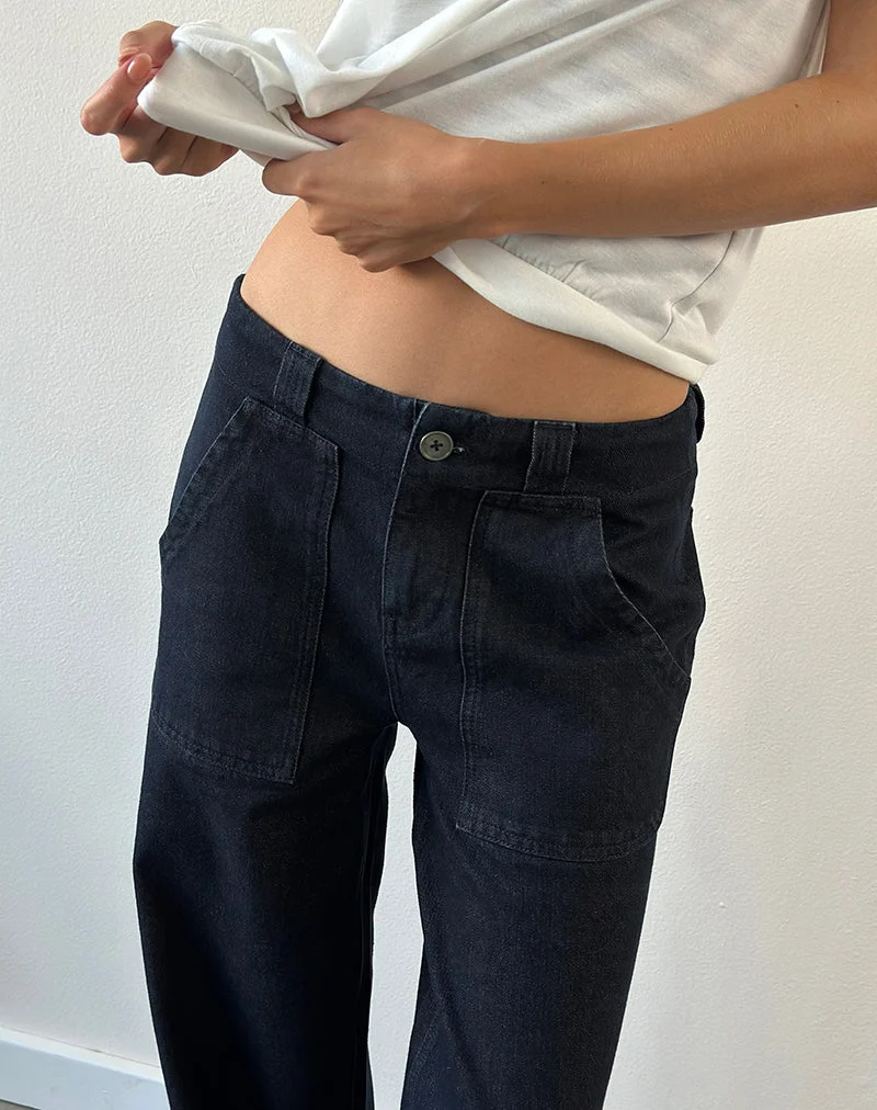 Utility-Zimmermann-Jeans in Indigo