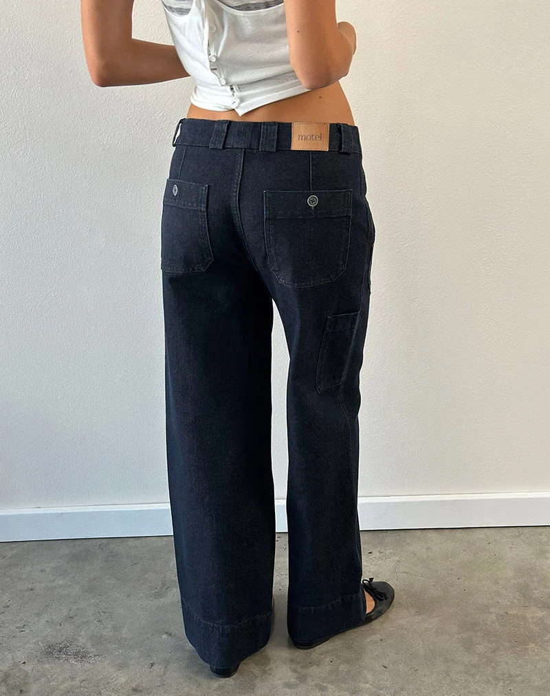 Utility-Zimmermann-Jeans in Indigo