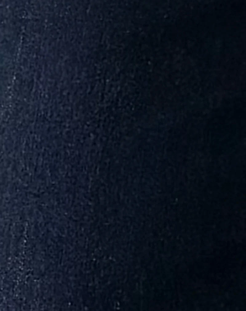 Stretch-Skinny-Jeans mit extrem niedriger Leibhöhe in Indigo